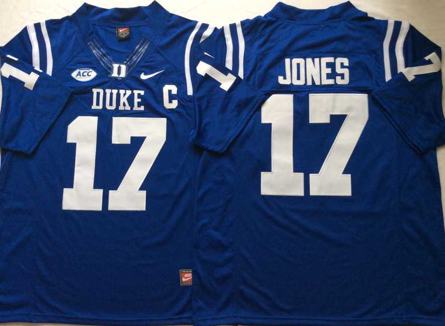 Duke Blue Devils 17 Daniel Jones Blue College Football Jersey,We sell and wholesale Duke Blue Devils 17 Daniel Jones Blue College Football Jersey on line form chian!